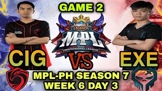 Cignal Ultra vs Execration |GAME 2| -MPL-Philippines Season 7 Week 6 Day 3 -Mobile Legends