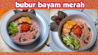 Resep Bubur Enak Dan Gurih I Resep Bubur Bayam Merah I Oatmeal Porridge Healthy Recipes