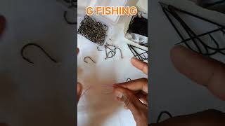 How to tie a fishing hooks with braided line with simple method🪝🪝#fishingtips #fishingknot #tie