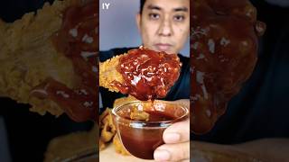 AYAM GORENG SOS KOREA - MAT TARA #tara #asmr  #ayamgoreng #ayamgorengkorea #shorts #yt #friedchicken