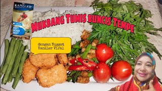 Nugget kenzler cabe ijo.tumis tempe+ buncis sambel dan lalaban‼️rasa nya nggak tahaaan enak banget🥰