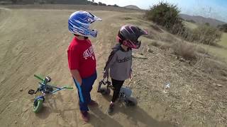 Dads teaching kids how to MX!!