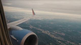 Austin Bergstrom International  - B 737 Takeoff  Downtown & Colorado River View