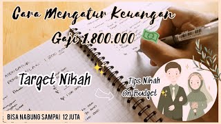 CARA MENGATUR KEUANGAN GAJI KECIL HARUS BISA NABUNG UNTUK NIKAH 💍| TIPS NIKAH ON BUDGET ✨