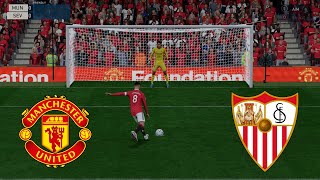 FIFA 23 - MAN UNITED VS SEVILLA | UEFA LEGAUE EUROPE 2023 | PENALTY SHOOTOUT | GAMEPLAY PC