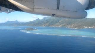 Air Tahiti Landing in Raiatea (ATR72)