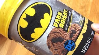 Batman Ice Cream - Dark Knight Brownie Bite Limited Edition Ice Cream by Edy's