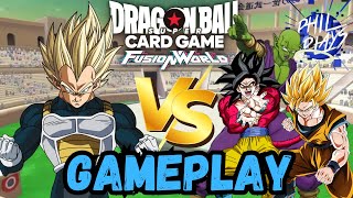 Blue Vegeta VS The World! PT 2! Dragonball Super Fusion World Gameplay!