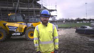 Morgan Tierney Apprentice Groundworker with Knights Brown