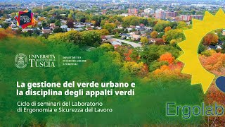 🖥️ WEBINAR | LA GESTIONE DEL VERDE URBANO E LA DISCIPLINA DEGLI APPALTI VERDI