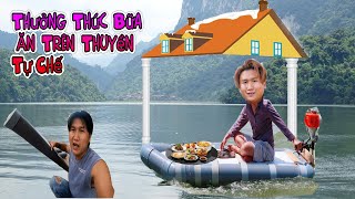 NVL - Tạo Một Con Thuyền Bằng Ống Nhựa Và Làm 1 Bữa Ăn - Creating a boat out of plastic pipes