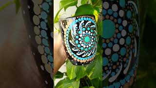 Mandala on mug #easy#mandalaartlover #dotart #decor #dotpainting