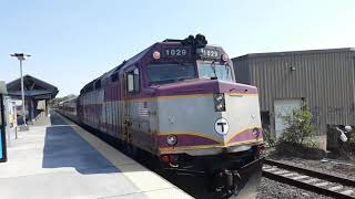 MBTA Lowell Train to Lowell entering Anderson Woburn