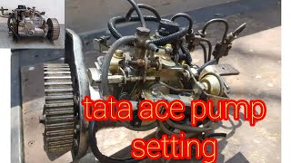 tata ace pump setting