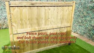 Heavy Duty Vertilap Featheredge Fence Panel (6ft x 5ft)