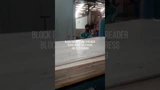 Block board glue spreader machine, block board cold press machine