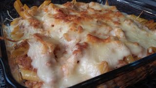 MACARRONES con CARNE, BECHAMEL Y QUESO gratinados al Horno! Deliciosos!!!