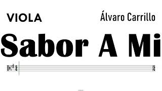 Sabor A Mi Viola Sheet Music Backing Track Partitura