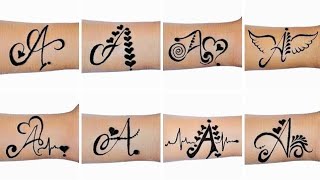 Latest "A" letter mehndi design| simple mehendi design 2023 | New mehandi ka design 2023 |