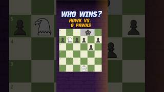 Hawk vs. 6 Pawns 6x6 Mini Chess #chess #schach #minichess