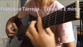 Francisco Tárrega - Etude in E minor