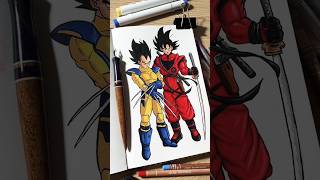 Vegeta And Goku Drawing 🤩 #Shorts #Drawing #Naruto #Gojo #Trending #YoutubeShorts #Trend #Narutofans