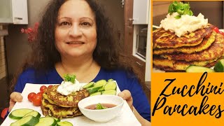 How To make Zucchini Pancakes | Crispy, Fluffy & Light Pancakes | Healthy Pancake Recipe