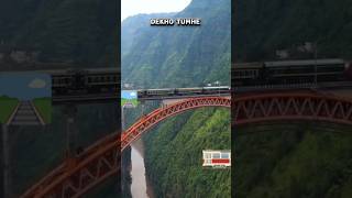 World’s highest rail bridge in India #railway #bridge #india #dangerous