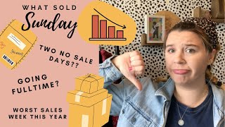 What Sold Sunday?! - Reselling Clothes Part Time Online on Poshmark & ThredUP - April 18-24