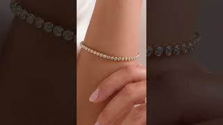 Round Moissanite Diamond Tennis Bracelet