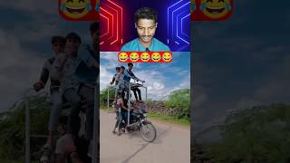 1 bike 🏍️ 6 boys 😂😂 | #shortsfeed #shortvideos #youtubeshorts