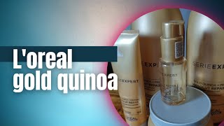 loreal Gold quinoa (rotina capilar após a química)