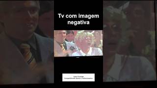 Tv com imagem negativa #tv #tvs #televisão