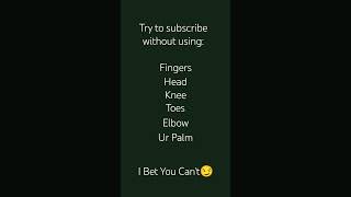 Try to subscribe without using #viral #toes #fingers #video