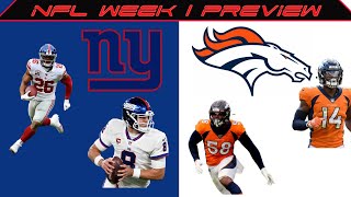 New York Giants vs Denver Broncos Preview | NFL Week 1 Preview | Giants Offense Needs To Prove It