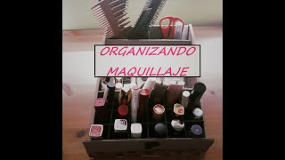 ORGANIZANDO MAQUILLAJE EN MI ORGANIZADOR DIY | IDEA 1