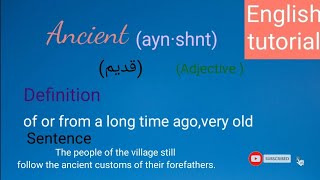 mispronounced English words/ancient/meaning,sentence pronunciation/word of the day/English tutorial