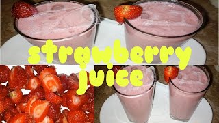 strawberry juice Recipe by Muskan beauti life