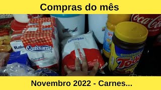 COMPRAS DO MÊS DE NOVEMBRO | CARNES...