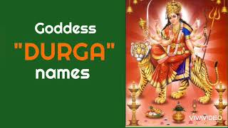 Best Goddess | DURGA | names for baby girl