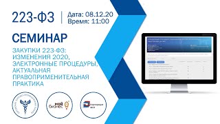 Закупки 223-ФЗ: изменения 2020, электронные процедуры, актуальная правоприменительная практика