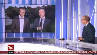 Di Maio in collegamento con Rai3