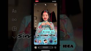 simple ig story idea in Ethnic wear🌸/instagram story ideas/RADHA RAJVANSHI#viral #ytshorts #shorts