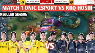 [ FULL MATCH ] ONIC ESPORT VS RRQ HOSHI MATCH 1 | MPL ID S13 - WEEK 2 DAY 2 #weownthis