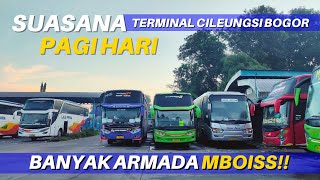 AKTIVITAS DAN SUASANA DI PAGI HARI TERMINAL CILEUNGSI BOGOR❗BANYAK ARMADA MBOISS🔥