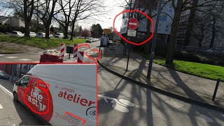 1min30 de chauffards avec la Star GCUM en sens interdit et sur la bande cyclable "LikeAStar"