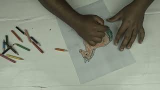 Akta horse er sobi art kore color korlam with color pencil | Mojibor Art