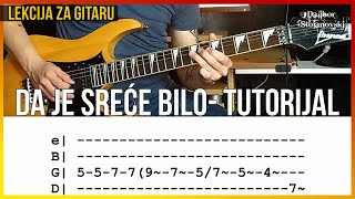 Željko Bebek - Da Je Sreće Bilo | Lekcija Za Gitaru | Guitar Tutorial | Dalibor Stojanovski