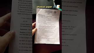 Physical education 📝 Pre boards Question paper 🖇️ Easy or Hard 🤔?#minivlog #12thgrader #cbse