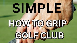 Golf how to grip the golf club. Ai created video